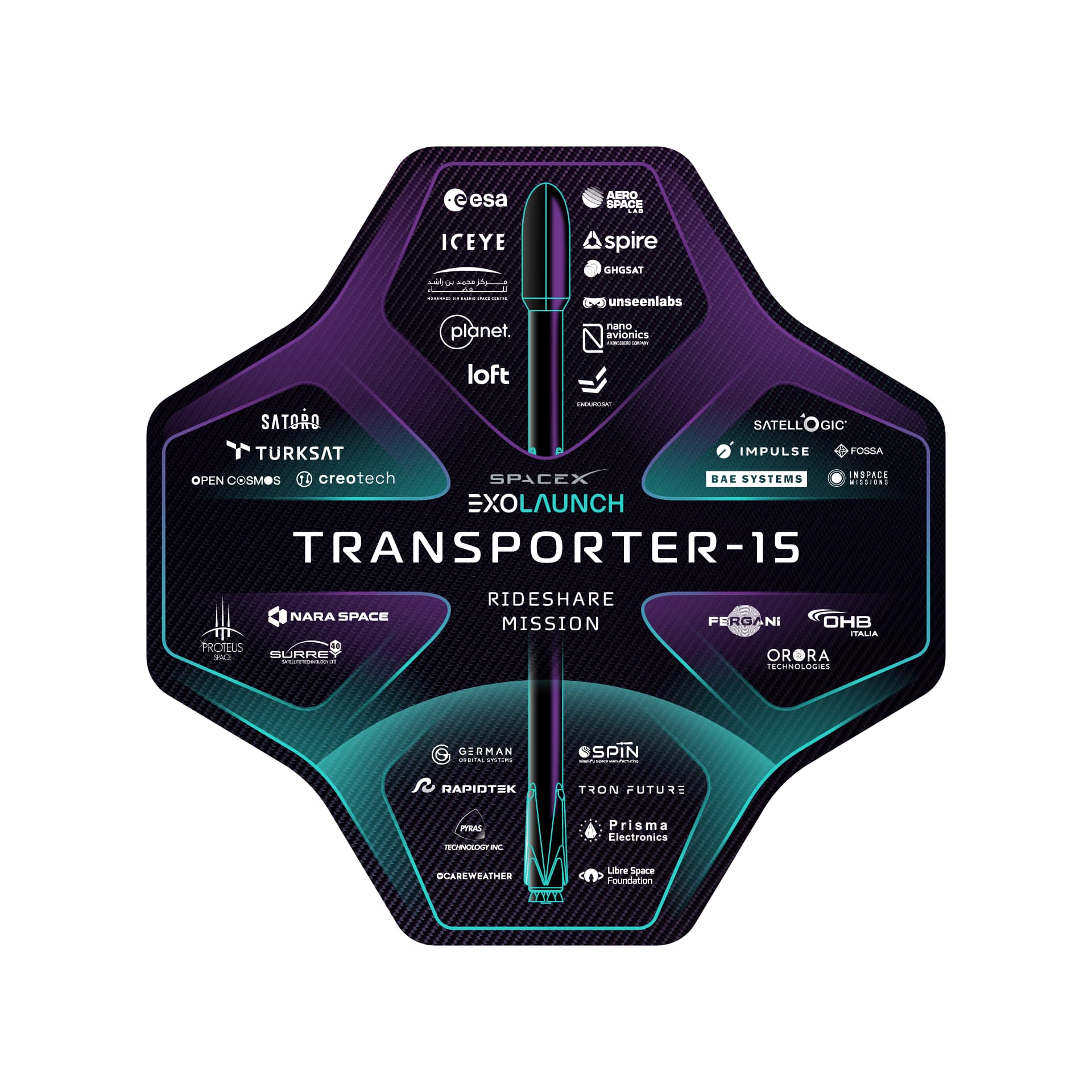 Exolaunch's forty fourth mission patch